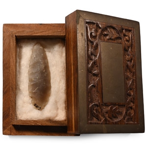 British Stone Age Knapped Arrowhead