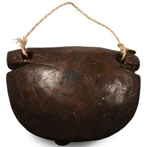 Large African Wooden Cow Bell