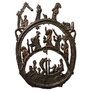Medieval Pewter Pilgrims Badge for Romano-British Saint Ursula