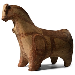 Parthian Ceramic Horse Rhyton