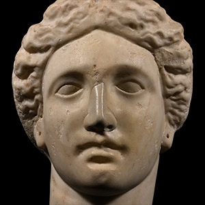 Hellenistic Marble Head of a Goddess