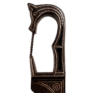 Ibero-Celtic Style Iron Falcata with Inlaid Decoration