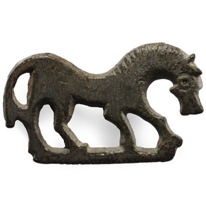 Roman Bronze Horse Brooch