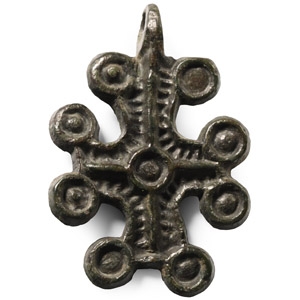 Byzantine Bronze Cross Pendant
