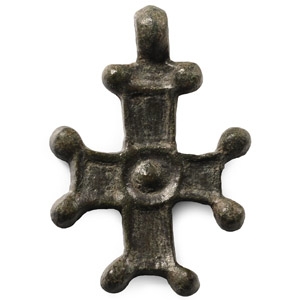 Byzantine Bronze Cross Pendant