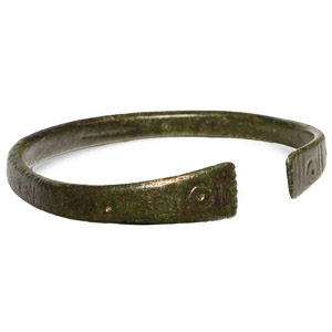 Late Roman Decorated Bronze Bracelet