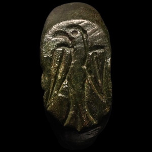 Late Roman Bronze Ring with Eagle