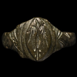 Medieval Bronze Ring with Bird