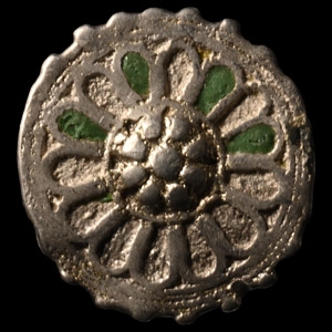 Medieval Silver Ring with Flower
