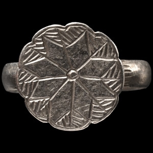 Medieval Silver Ring with Star