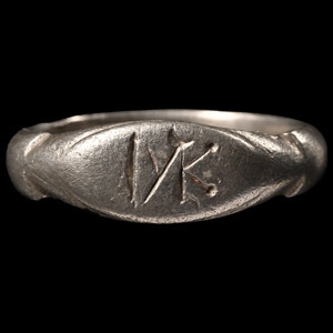 Byzantine Silver Ring with Monogram
