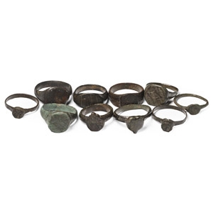 Roman to Medieval Bronze Ring Collection