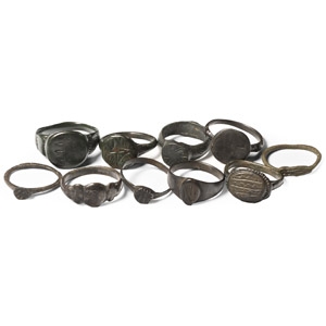 Roman to Medieval Bronze Ring Collection
