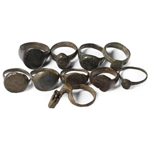 Roman to Medieval Bronze Ring Collection