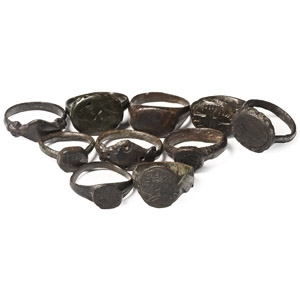 Roman to Medieval Bronze Ring Collection