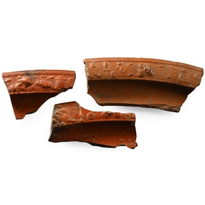 Roman Decorated Redware Fragment Group