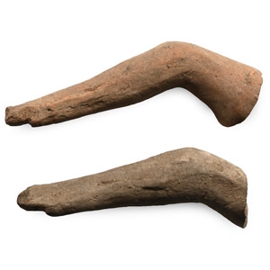 Greek Terracotta Arm Pair