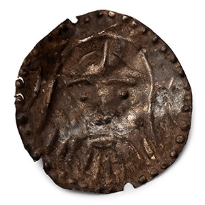 Medieval Silver Mask Applique