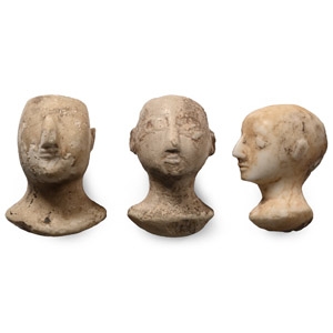 Bactrian Style Stone Idol Head Collection