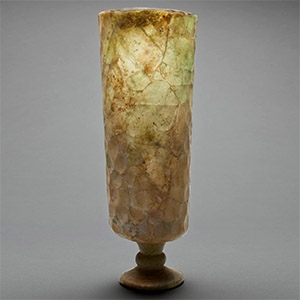 Monumental Sasanian Cut Glass Goblet