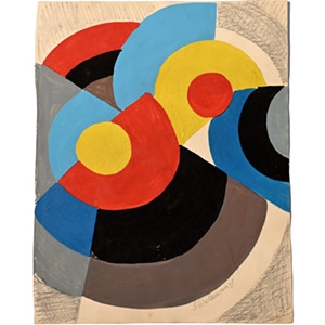 Watercolour Painting, Attributed to Sonia Delaunay (1885-1979)