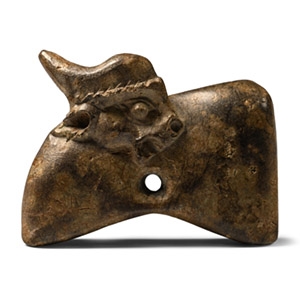 Elamite Stone Recumbent Bull Pendant