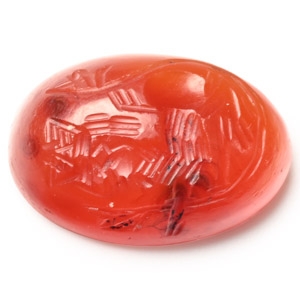 Sasanian Carnelian Gemstone with Quadruped