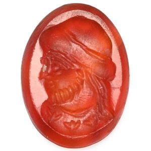 Sasanian Carnelian Gemstone with Portrait