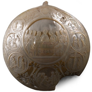 Mother of Pearl with Scenes from the Bible