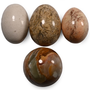 Polished Mineral Specimen Egg Collection