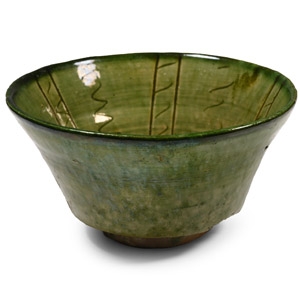 Western Asiatic Dark Green Glazed Bowl