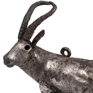 Proto-Elamite Silver Ibex Pendant