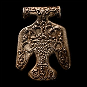 Viking Silver Filigree Bird Pendant