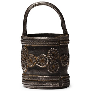 Pre-Viking Silver Filigree Bucket Pendant
