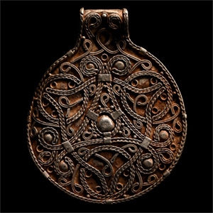 Viking Silver Interlaced Filigree Pendant