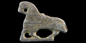 Viking Scandinavian Silver Openwork Horse Mount