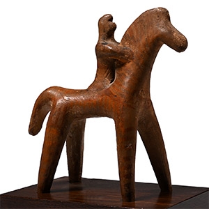 Greek Boeotian Horse and Rider Figure