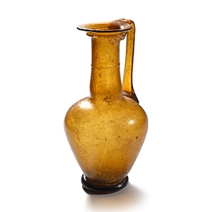 Roman Honey-Coloured Glass Flask