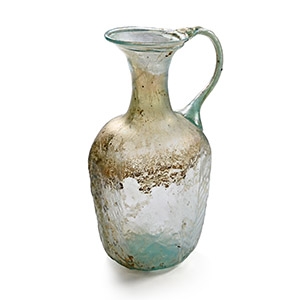 Byzantine Mould-Blown Christian Glass Vessel