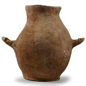 Transjordan Holy Land Terracotta Jar with Ledge Handles