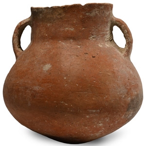 Transjordan Holy Land Terracotta Jar with Two Handles
