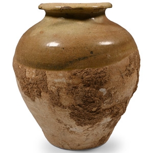 Chinese Tang Green Glazed Jar