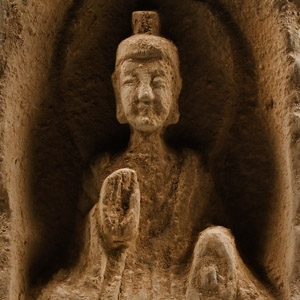 Chinese Wei Terracotta Buddha Brick