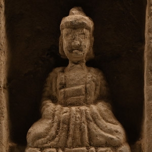 Chinese Wei Terracotta Buddha Brick
