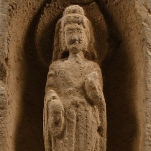 Chinese Wei Terracotta Buddha Brick