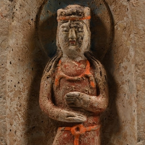 Chinese Wei Terracotta Buddha Brick