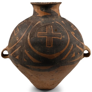 Chinese Painted Terracotta Storage Jar