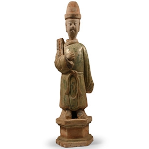 Chinese Ming Green Glazed Figure