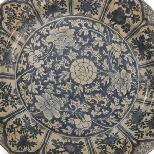 Chinese Blue and White Export Ware Charger