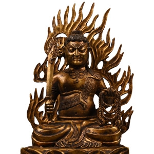 Sino-Tibetan Gilt Bronze Bodhisattva Figure